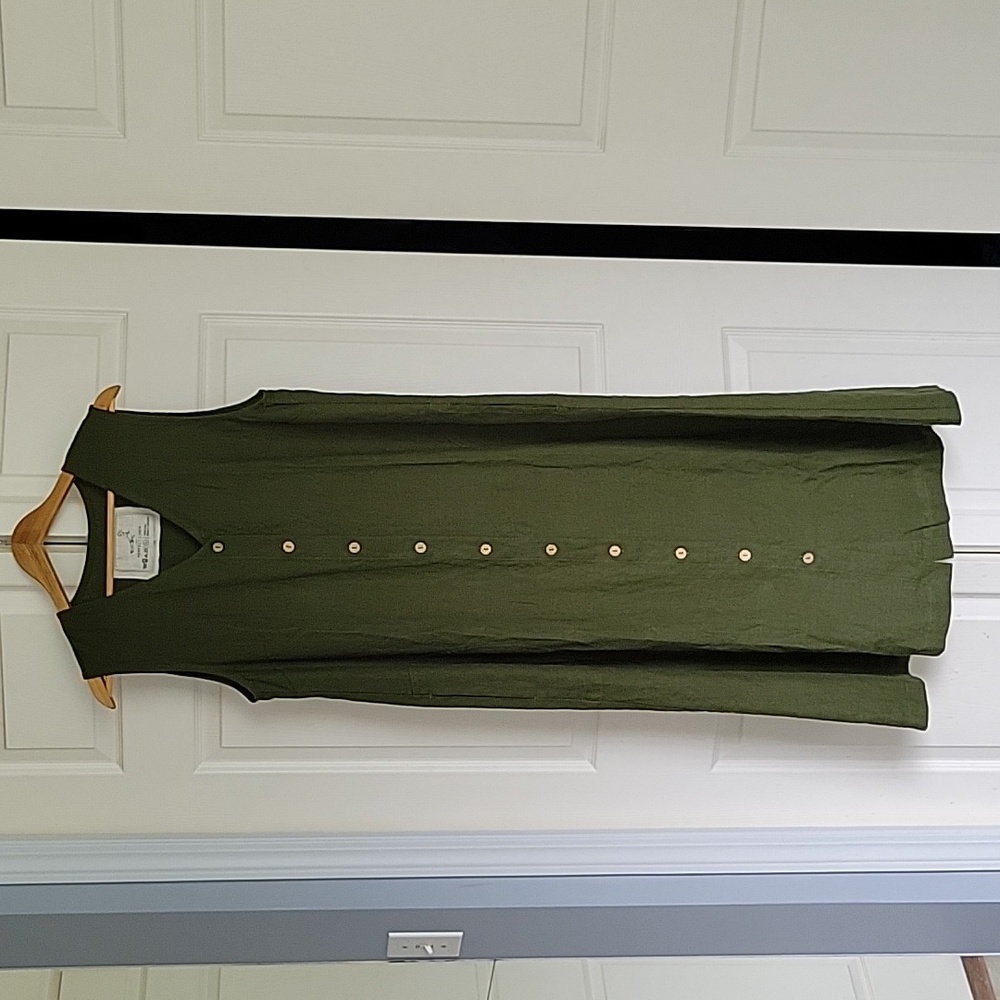 NotPerfectLinen Rome Dress Juniper Large